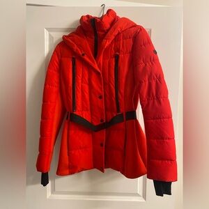 Michael Kors Vibrant Red Puffer Jacket